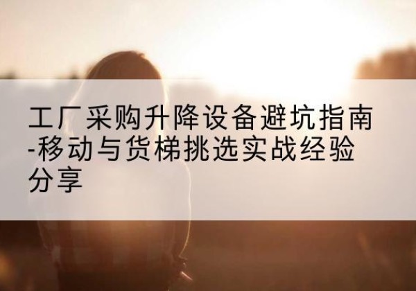 翁牛特旗移动式升降机怎么选-工厂采购升降设备避坑指南-移动与货梯挑选实战经验分享